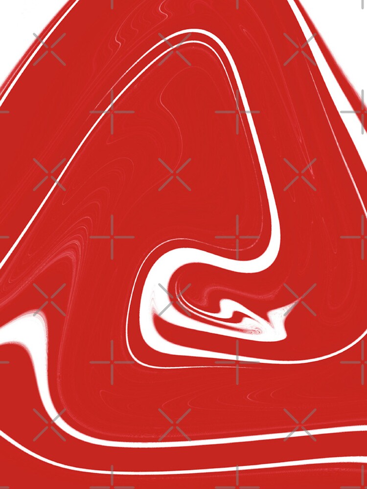 Thumbnail 4 of 4, iPhone Case, Abstract Triangle in Red designed and sold by Splashedoverart.