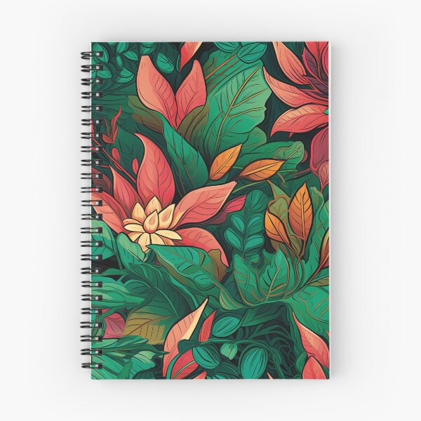 Item preview, Red green nature pattern designed and sold by Chrisseee.