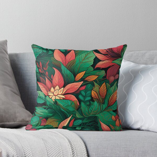 Item preview, Red green nature pattern designed and sold by Chrisseee.