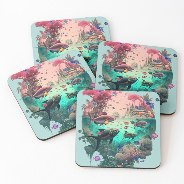 Item preview, Trippy Torpical Fish designed and sold by WallGarden.