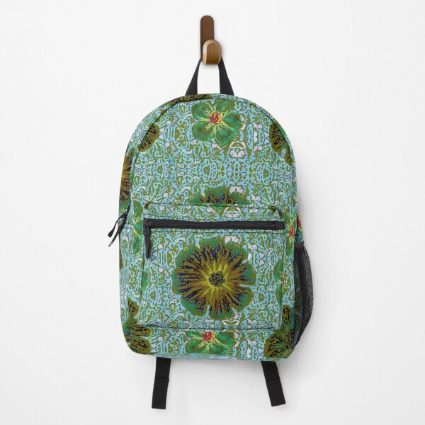 Item preview, YEMAYA Olive/Teal Floral Batik designed and sold by ZENDYtechSTYLE.