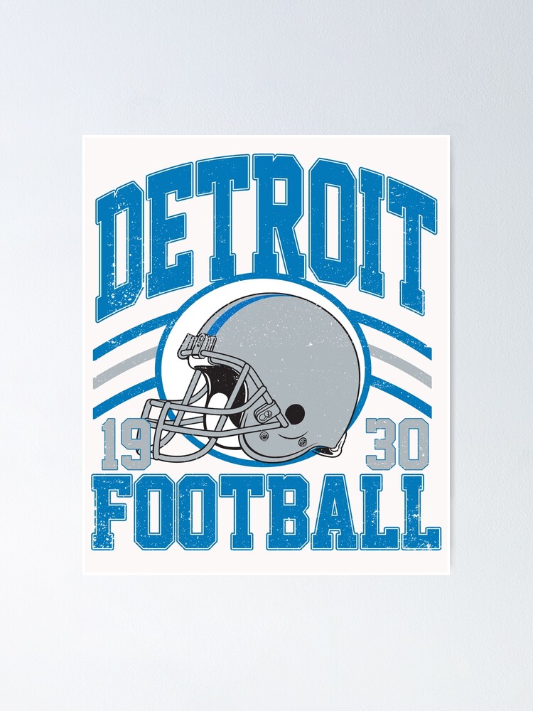 Retro Lions Football Fan Vintage Detroit Skyline Sticker for Sale by  pixeljamz