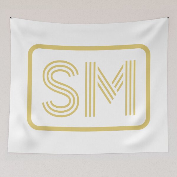 Item preview, SM Initials Gold Geometric Letters designed and sold by Jeallan Designs.