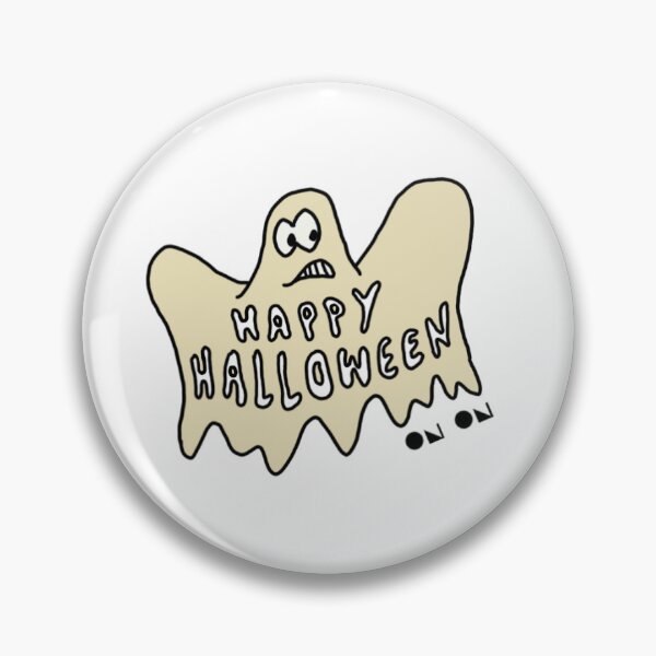 Happy Halloween Ghost Badge... Pin