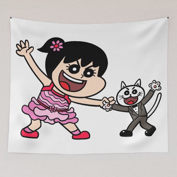 Item preview, A girl dancing with cat designed and sold by bubboboon.
