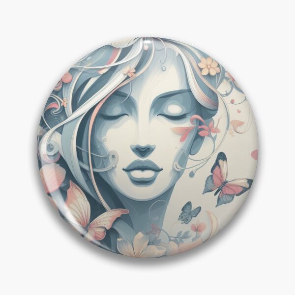 Item preview, #sketch, #woman, #head, #flowe designed and sold by KICIART.