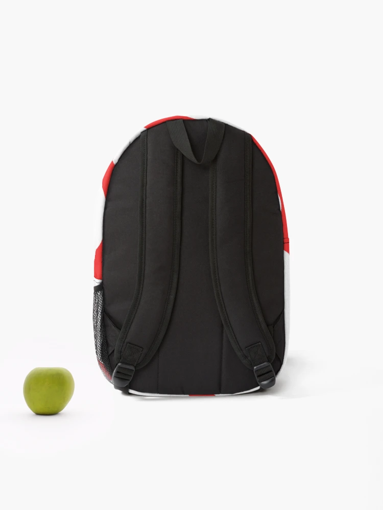 Thumbnail 2 of 3, Backpack, Simple Red Abstract Polka dot Pattern designed and sold by PMCreative.