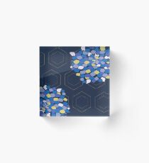 Flower corner Dark Acrylic Block