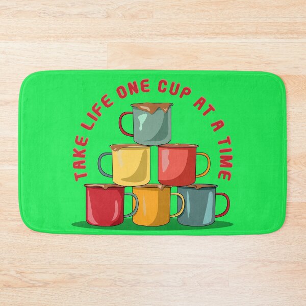 Item preview, Colorful Coffee Cup Pyramid - Motivational Java Delight designed and sold by Fun Funky Designs.