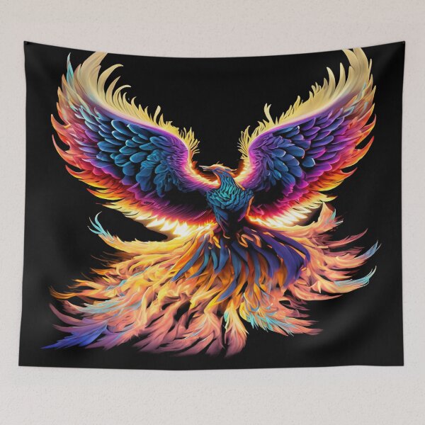 Item preview, mythical flying phoenix designed and sold by czarnyfeniks.