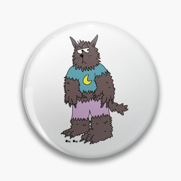 Item preview, Cartoon Werewolf Badge... designed and sold by OnOnDesign.
