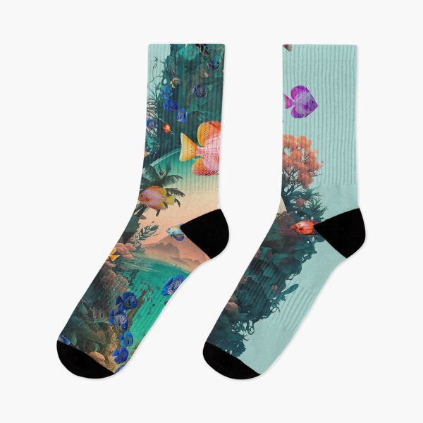 Item preview, Trippy Torpical Fish Cove designed and sold by WallGarden.