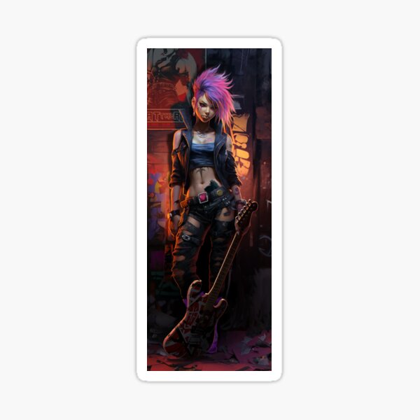 Rocker Girl Sticker