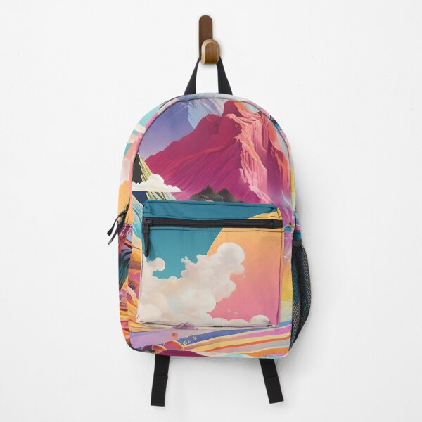 Item preview, Pink/Yellow/Blue Abstract Geometric Mountain designed and sold by dcrc.