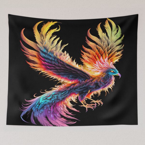Item preview, mythical flying phoenix designed and sold by czarnyfeniks.