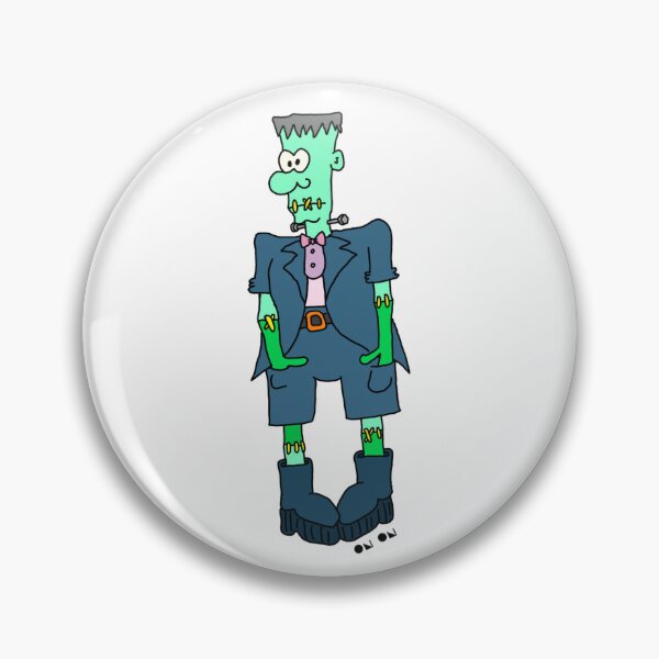 Item preview, Cartoon Frankenstein’s Monster Badge... designed and sold by OnOnDesign.