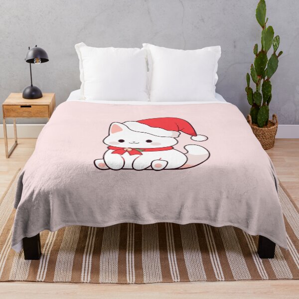 Item preview, Cute Christmas White Kitten designed and sold by RetroPrints.