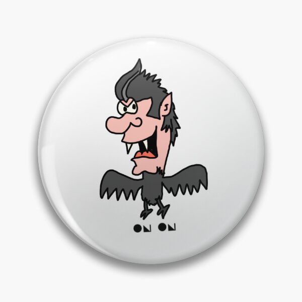 Item preview, Cartoon Vampire Badge... designed and sold by OnOnDesign.