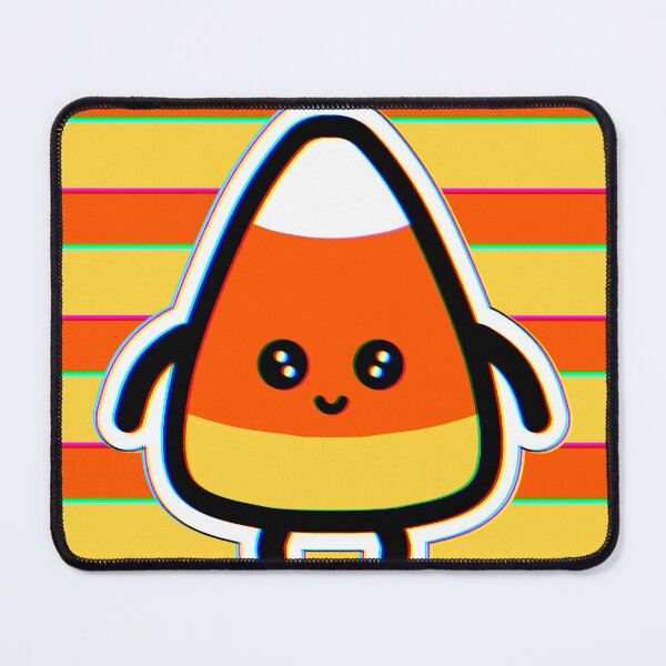 Item preview, Neon Cute Candy Corn Halloween (Yellow) designed and sold by Zebracorn-shop.