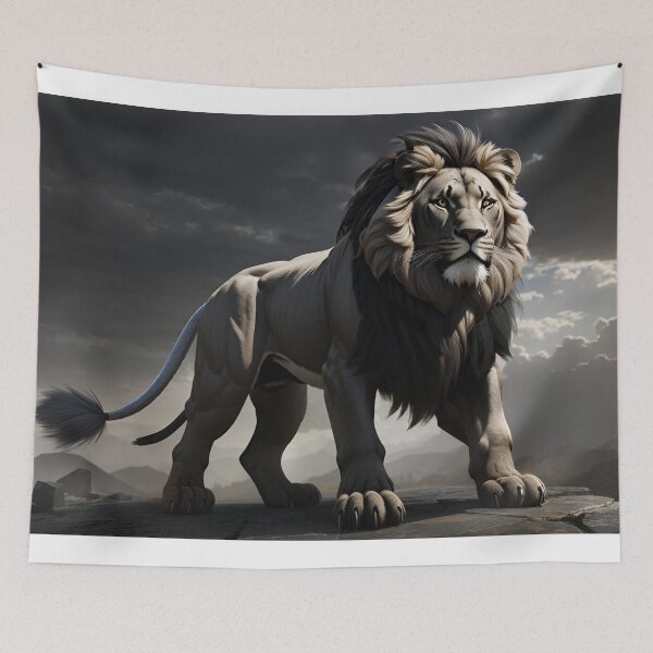 Item preview, Black and white Lion designed and sold by jphillipscott.
