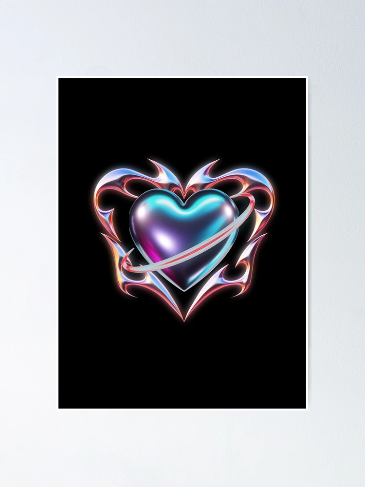 Heart Chrome Y2K T Shirt Essential T-Shirt