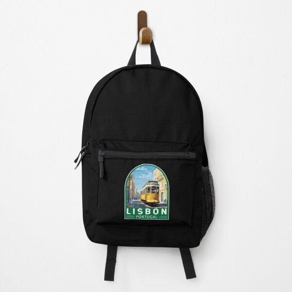 Item preview, Lisbon Portugal Yellow Tram Travel Art Emblem designed and sold by KrisSidDesigns.