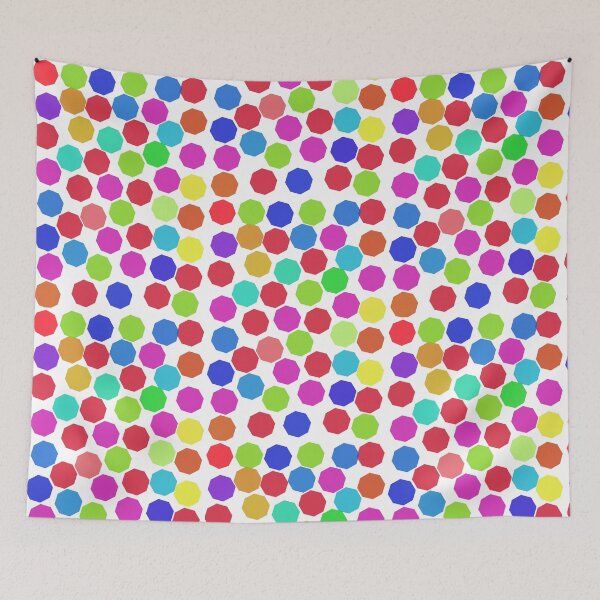 Item preview,  octagon pattern vibrant coloured designed and sold by santoshputhran.