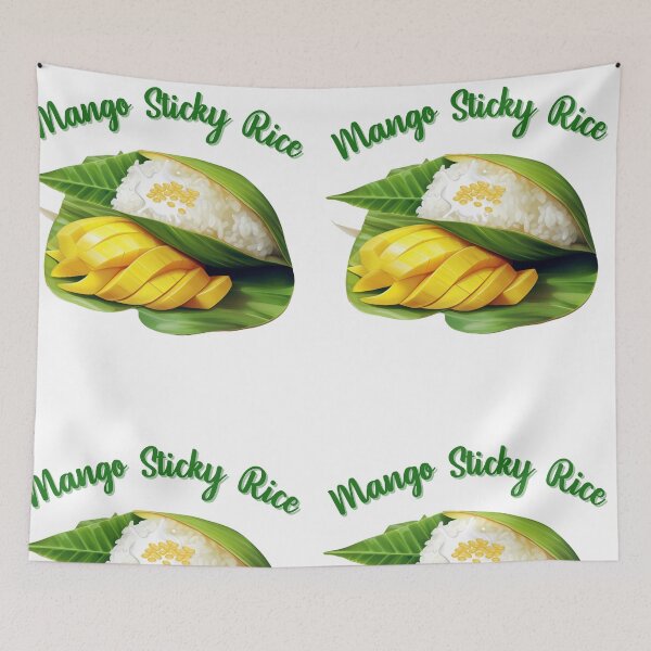 Item preview, Mango sticky rice Thai dessert Delicious, Food in Summer designed and sold by Pali's shop.