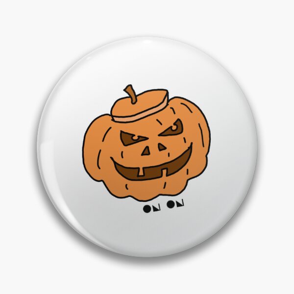 Item preview, Cartoon Pumpkin Badge... designed and sold by OnOnDesign.