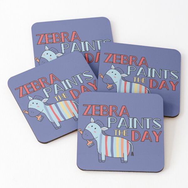 Item preview, Zebra Paints the Day: Colorful Wildlife Artistry in Action designed and sold by DesignDazzles.