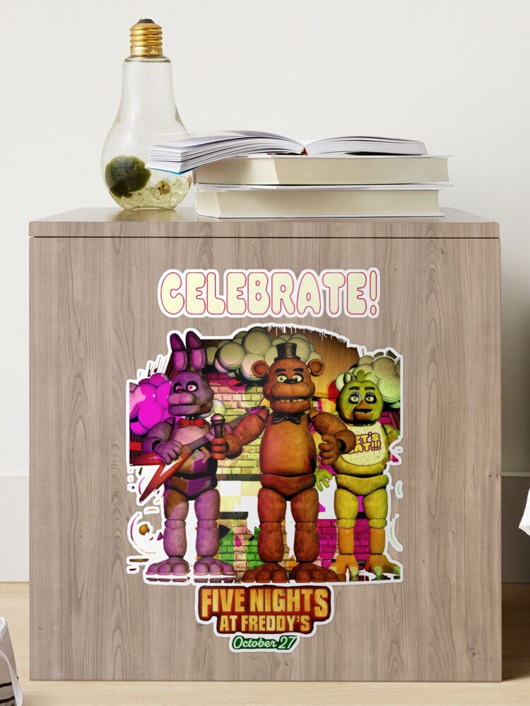 Five Nights At Freddys Celebrate Sticker for Sale by gissellealto