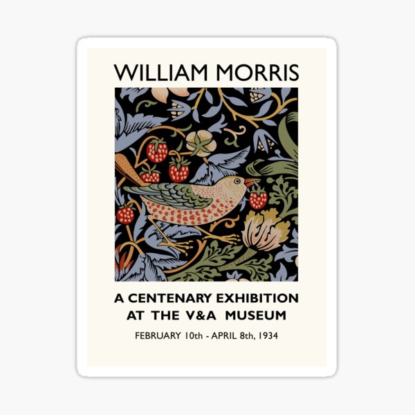 William Morris Strawberry Thief Sticker