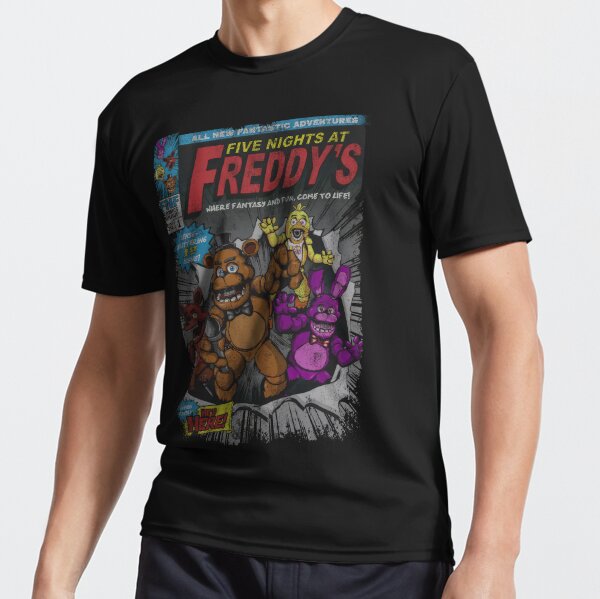 Five Nights At Freddys T-Shirt Comic Vintage FNAF Game