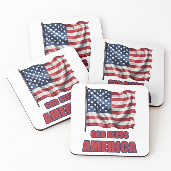 Item preview, GOD BLESS AMERICA, American flag - God protect America designed and sold by Raskal-Print.