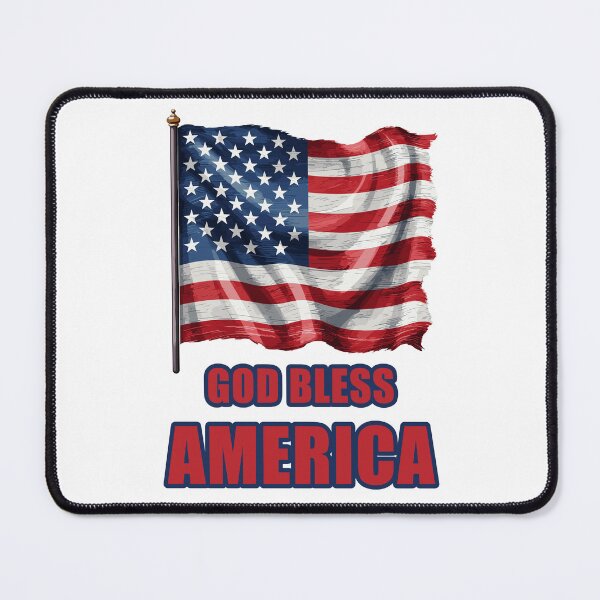 Item preview, GOD BLESS AMERICA, American flag - God protect America designed and sold by Raskal-Print.