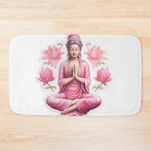 Item preview, Pink Buddha Statue , zen buddha ,  buddhism meditation stickers designed and sold by MartynGrey.