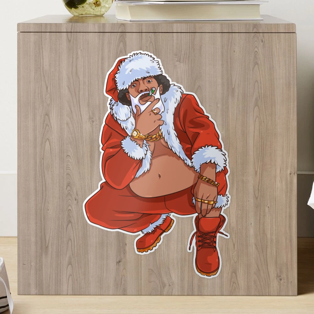 Black Santa Claus Hip Hop Christmas Gangster Xmas