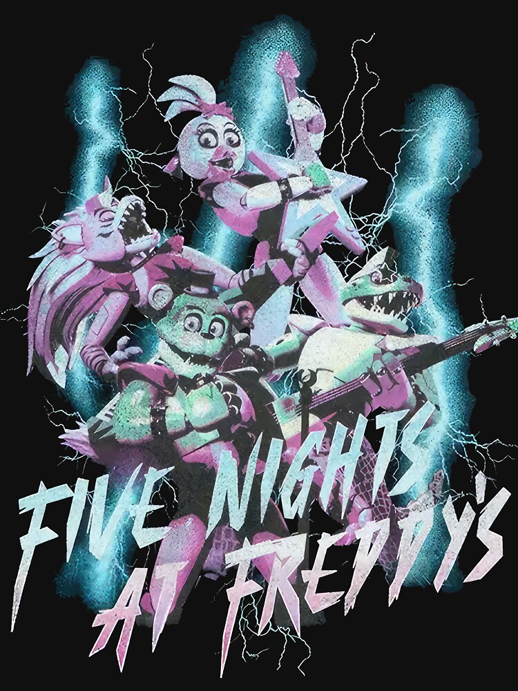 Five Nights At Freddys T-Shirt Comic Vintage FNAF Game