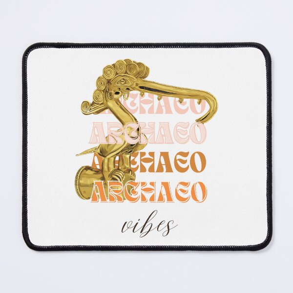 Item preview, Archeology Vibes - Zoomorphic Prehispanic Artifact in Gold - Retro Art designed and sold by Carola-art.