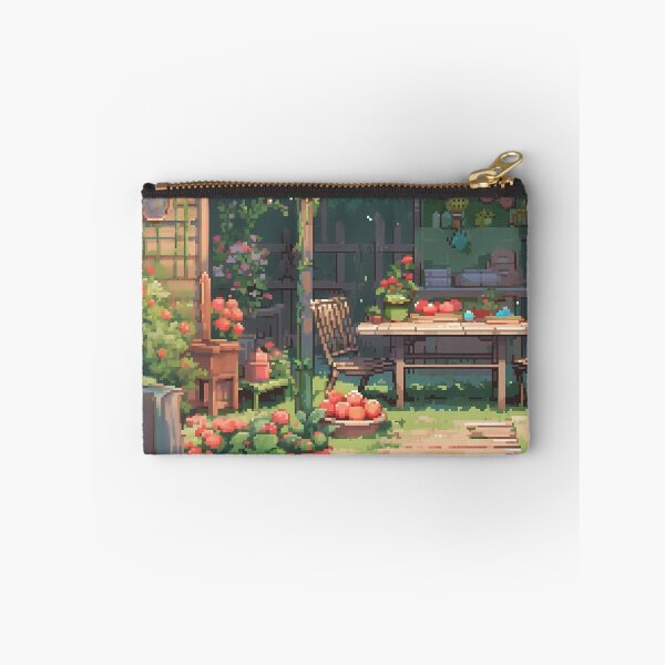 Item preview, Chill Anime garden scene, pixel art- Relaxing designed and sold by octoboobs.