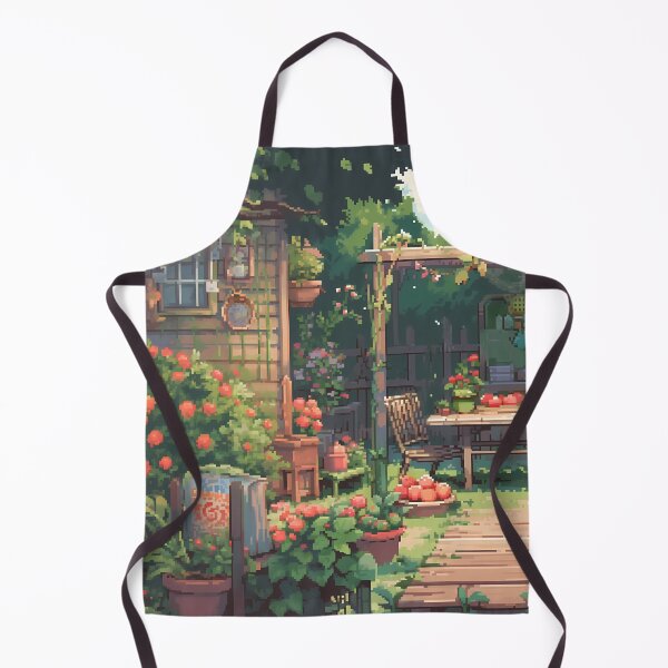 Item preview, Chill Anime garden scene, pixel art- Relaxing designed and sold by octoboobs.