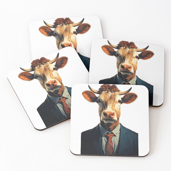 Item preview, Cow in Business Suit designed and sold by harborhouse55.