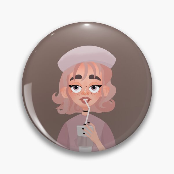 Aperçu de l'œuvre fille en rose avec boisson relaxante créée et vendue par SouLoora.
