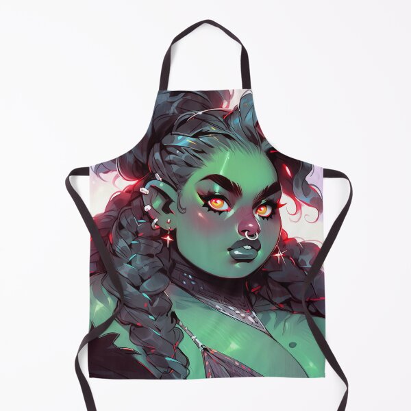 Item preview, Beautiful Fashionable Chubby Orc Anime Girl designed and sold by bubblegoth.