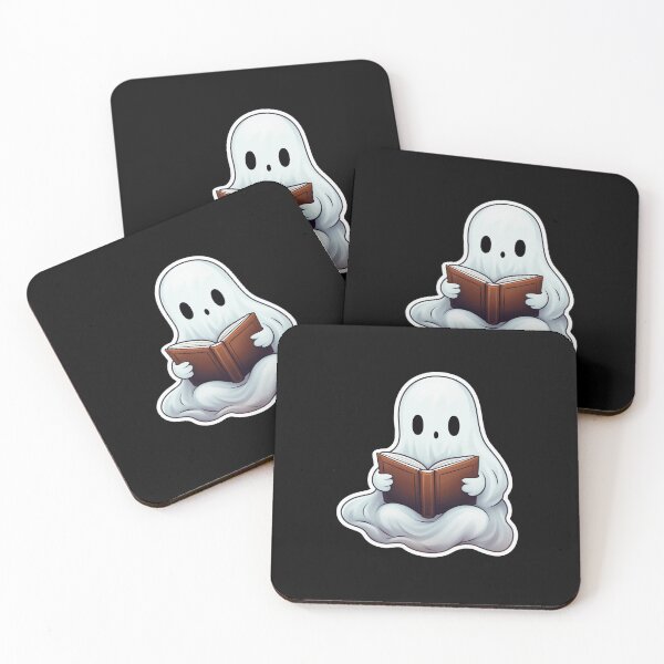 Item preview, Cute ghost reading book designed and sold by Mateusz Majcherek.