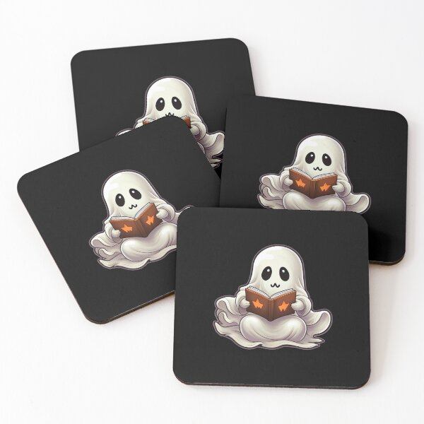 Item preview, Cute ghost reading book designed and sold by Mateusz Majcherek.