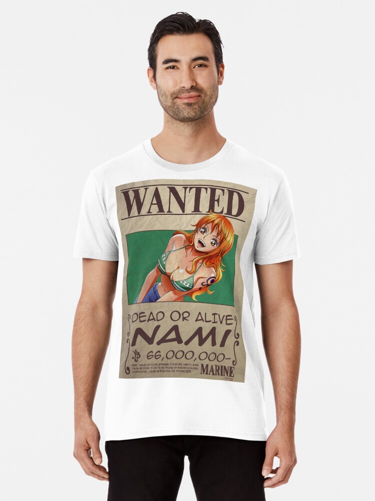 Wanted Nami One Piece T Shirt By Scarpittartisti Redbubble