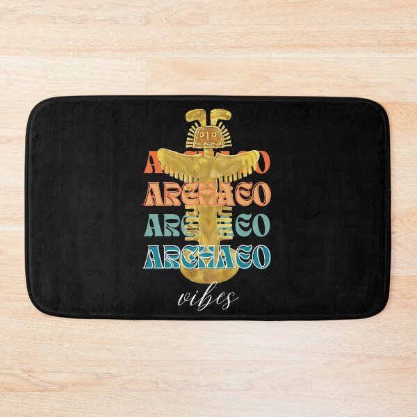 Item preview, Archeology Vibes - Anthropozoomorphic Prehispanic Artifact in Gold - Retro Art designed and sold by Carola-art.