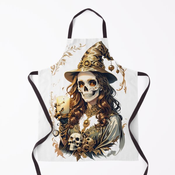 Item preview, Skull Halloween Witch designed and sold by Imaginaria Inkworks.