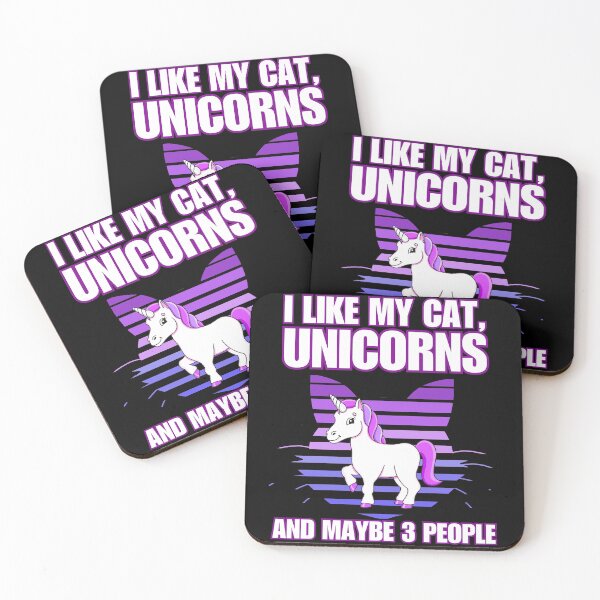 Item preview, I Like Cats Unicorns And Maybe 3 People designed and sold by McThingummy.
